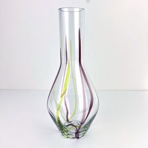 Murano  Vintage Glass Vase Designed By Frederico de Majo Zafferano Hade Made